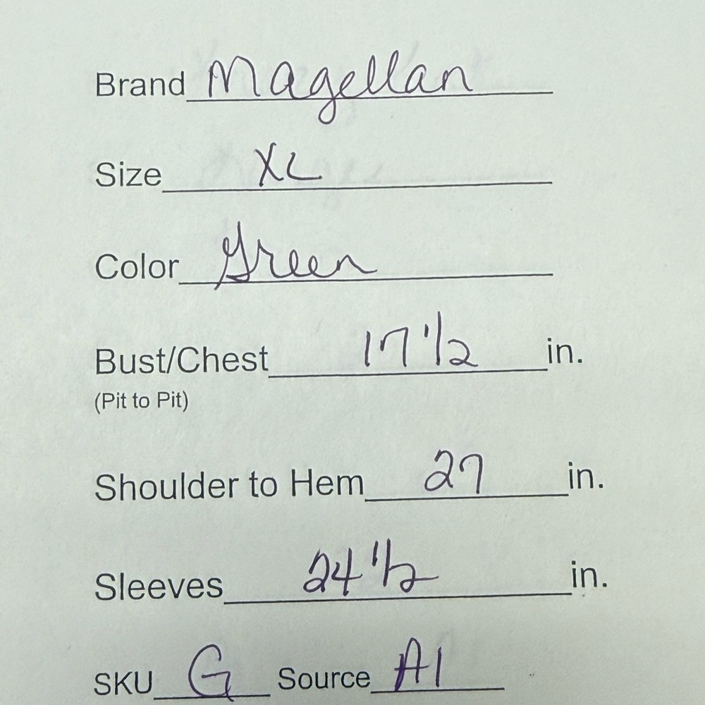 Magellan Outdoors Seafoam Long Sleeve Performance Fishing Shirt XL - Picture 7 of 7